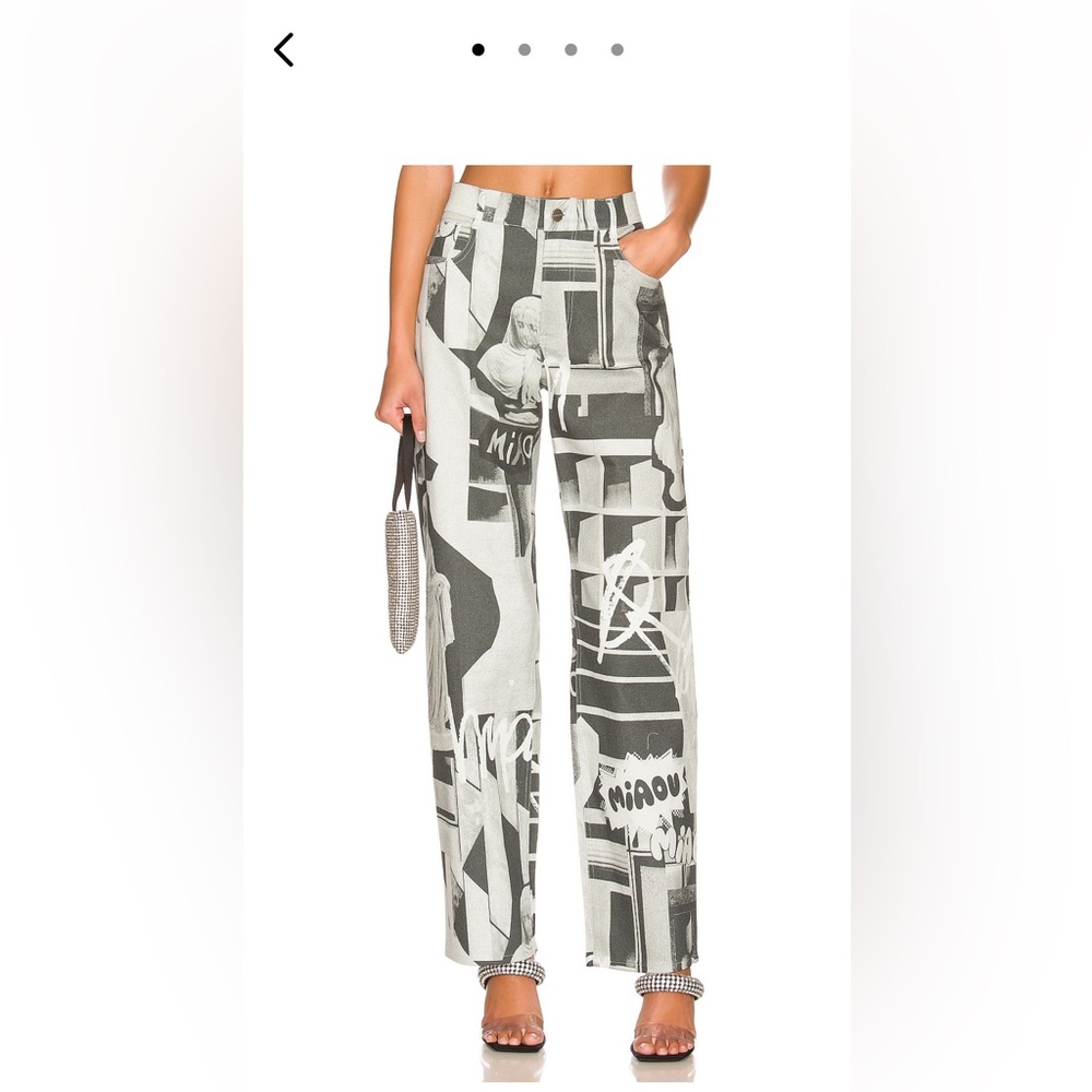 miaou Fargo Pants in Stone Grey.